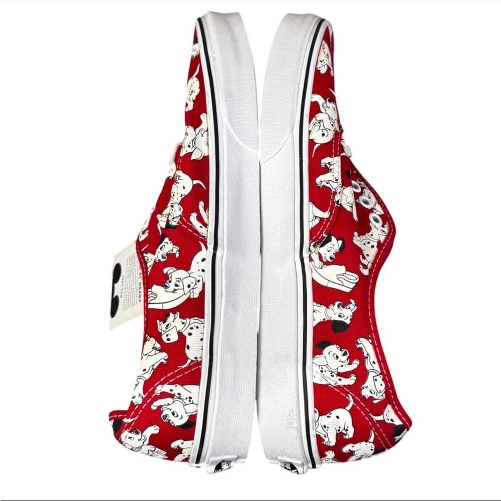 RARE Vans X Disney 101 Dalmations Sneakers White Red Men Size 10 Men New - Picture 8 of 12